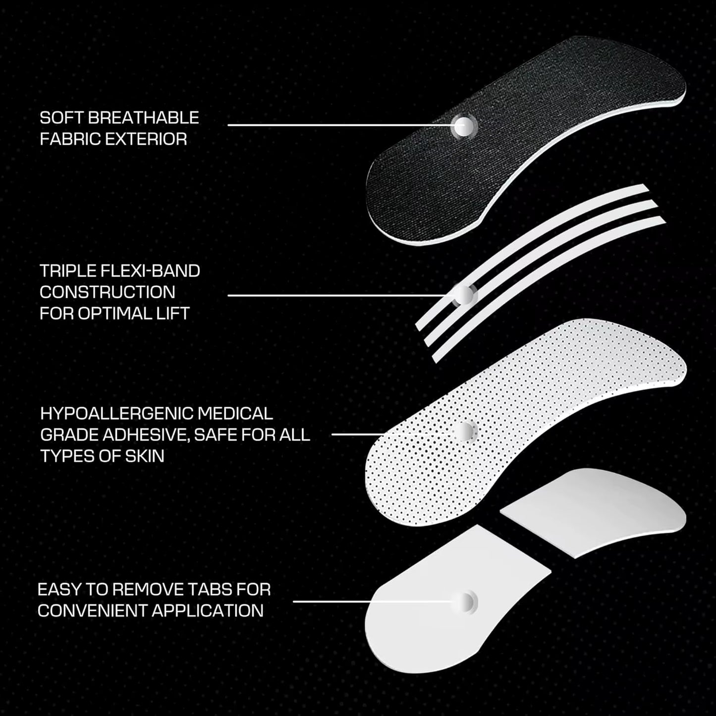 30PCS Nasal Strips for Snoring,Nose Strips for Breathing,Anti Snoring Solution Congestion Relief Nose Tape for Sleeping