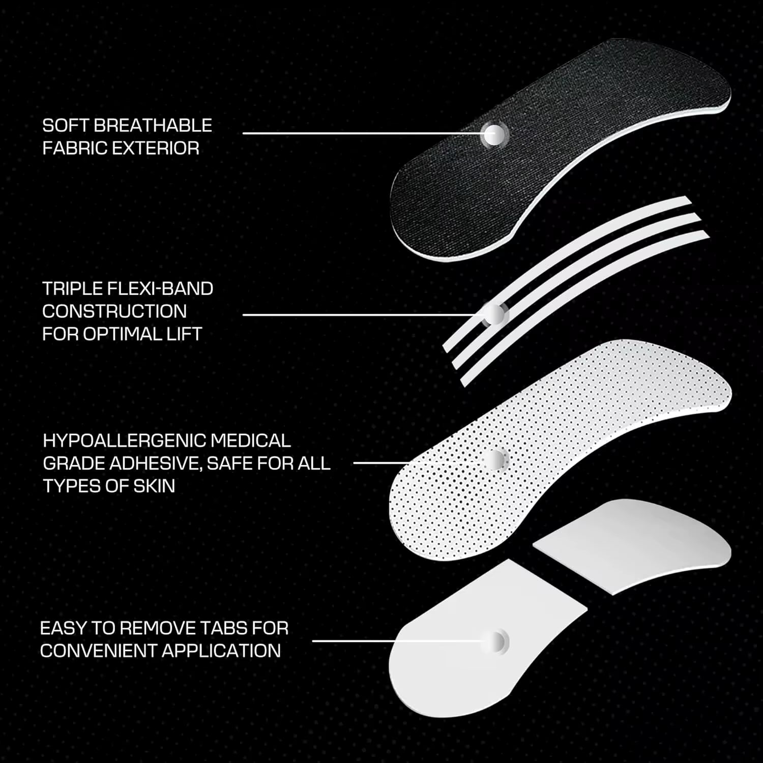 30PCS Nasal Strips for Snoring,Nose Strips for Breathing,Anti Snoring Solution Congestion Relief Nose Tape for Sleeping